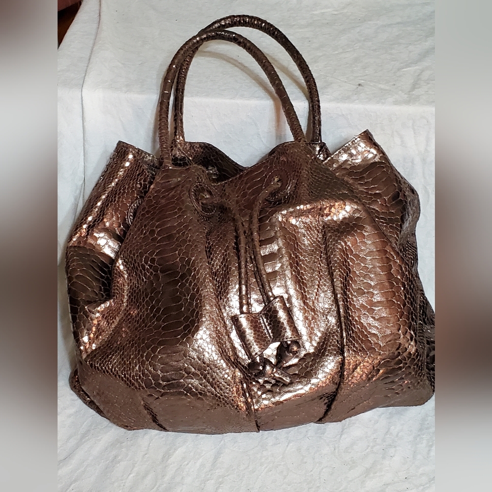 Python Hobo Shoulderbag By Carlos Falchi. - image 1